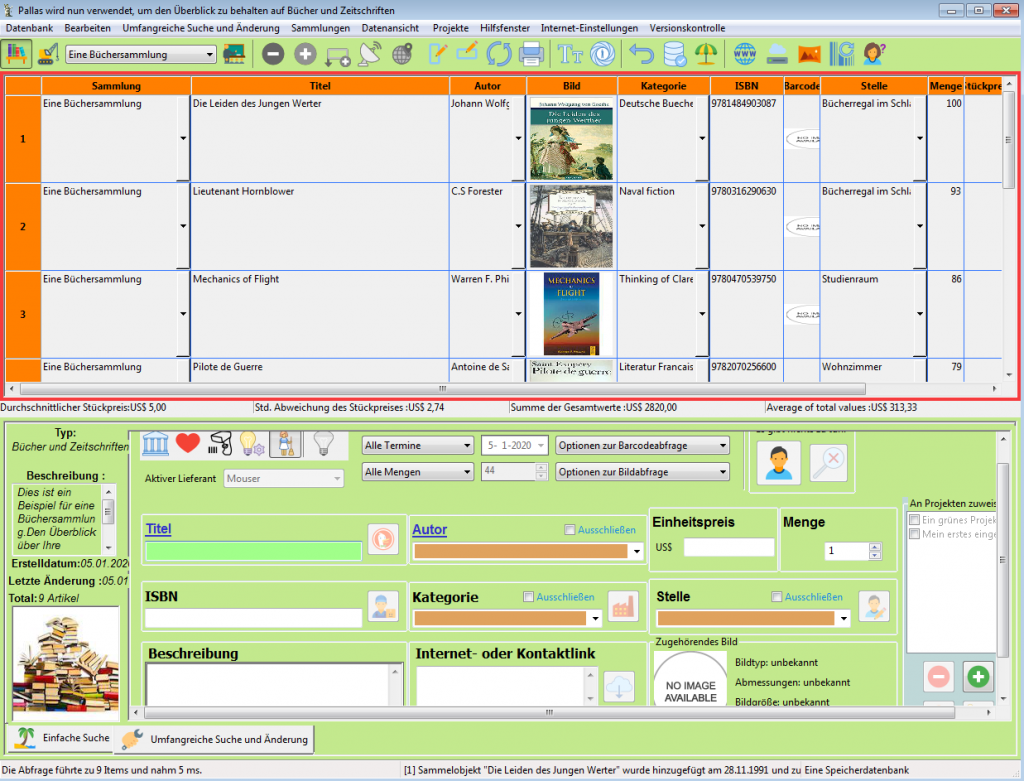 Pallas auf Windows 7 (Deutsch)